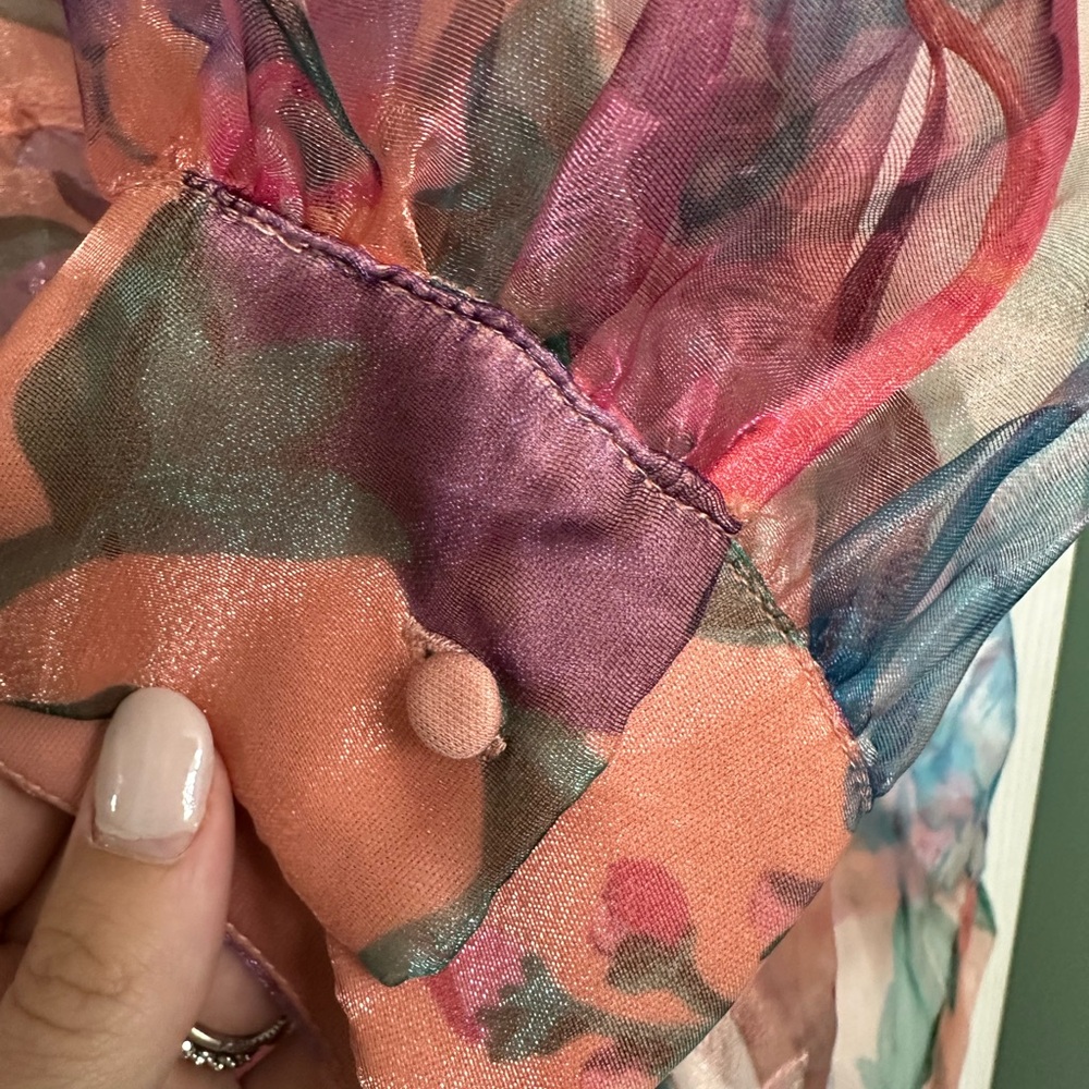 Sweet serenade Floral Organza Mini Dress - Picture 7 of 9